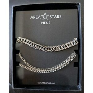 Men's Set of 3 Assorted‎ Chain Bracelets Silver Nordstrom